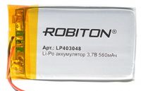 imgАккумулятор Robiton LP403048 3.7В 560mAh