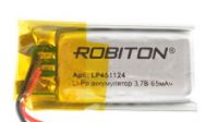 imgАккумулятор Robiton LP451124 3.7В 65mAh
