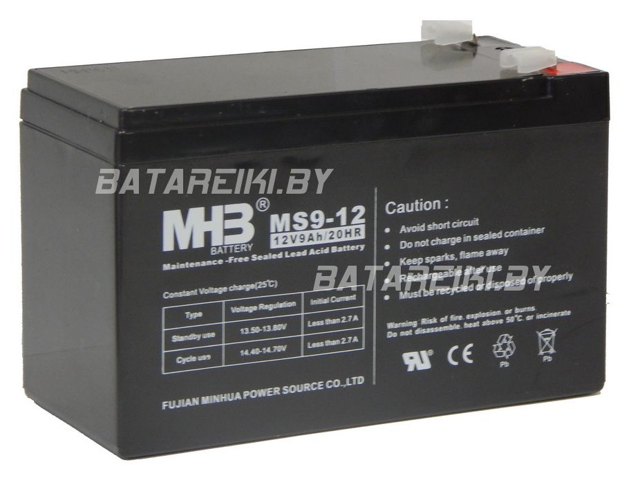 Купить аккумулятор MHB MS9-12 12v 9ah в Минске
